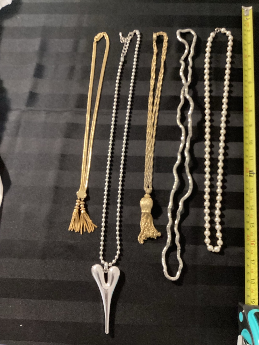 3 for $15 - Mixed Metal Pendant and Tassel Necklaces - Gold & Silver